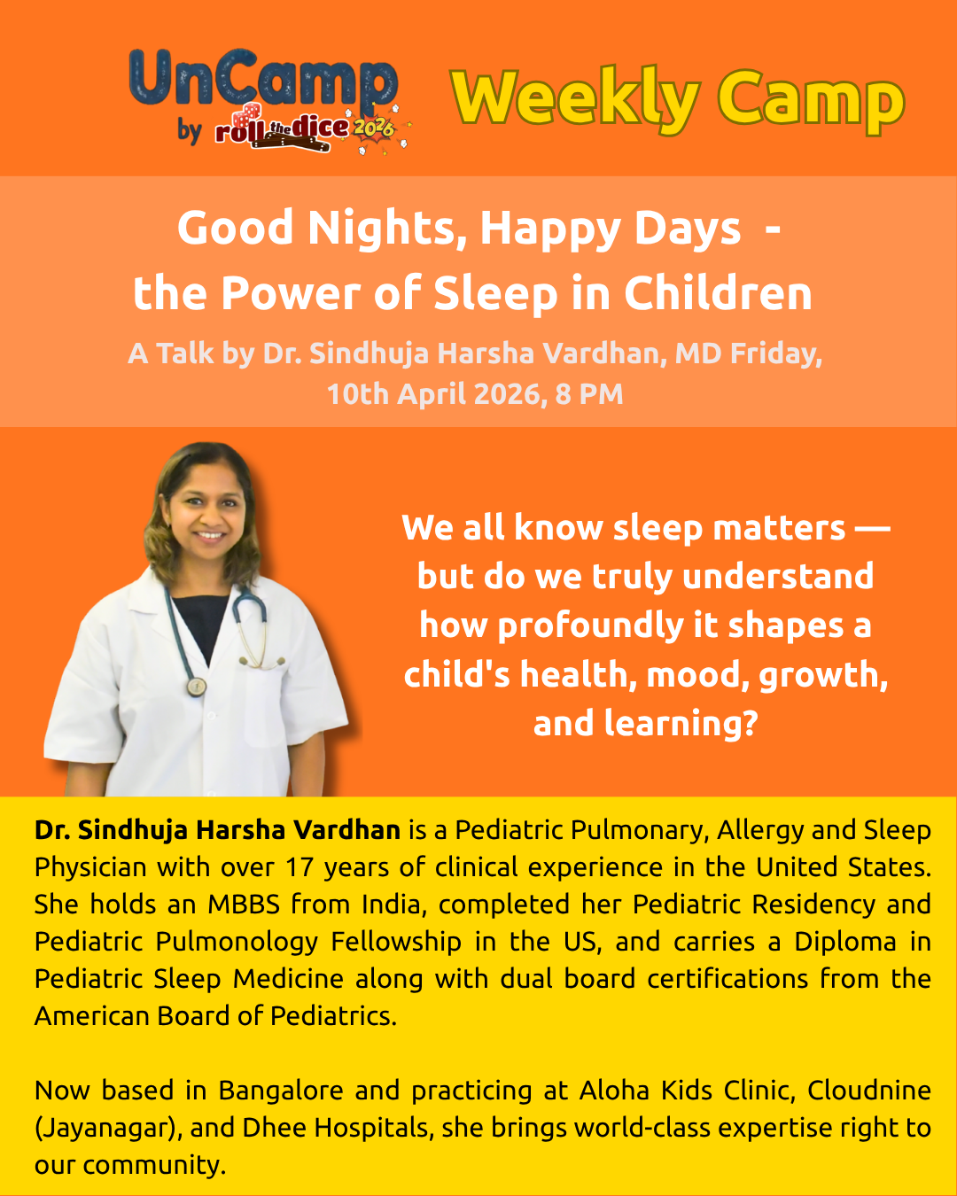 Good Nights, Happy Days - the Power of Sleep in Children